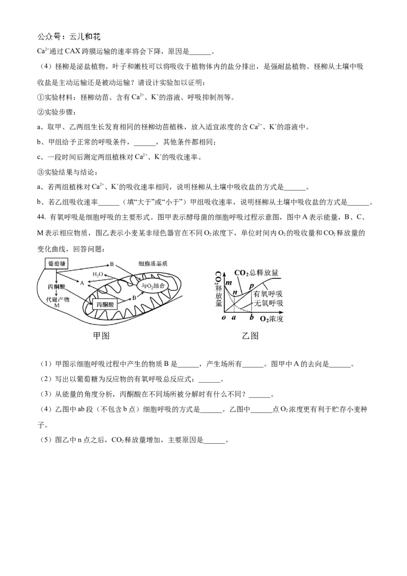 黑龙江省哈尔滨市香坊区哈尔滨市第九中学校2024-2025学年高一上学期12月月考生物试题Word版无答案_2025年01月试卷_0109黑龙江省哈尔滨市第九中学2024-2025学年高一上学期12月月考试题