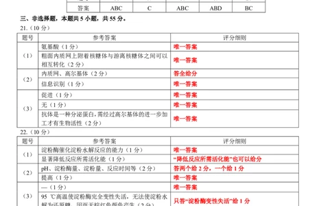 高一生物答案_2026年02月高一试卷_260203辽宁省点石联考2028届高一期末质量监测（全）