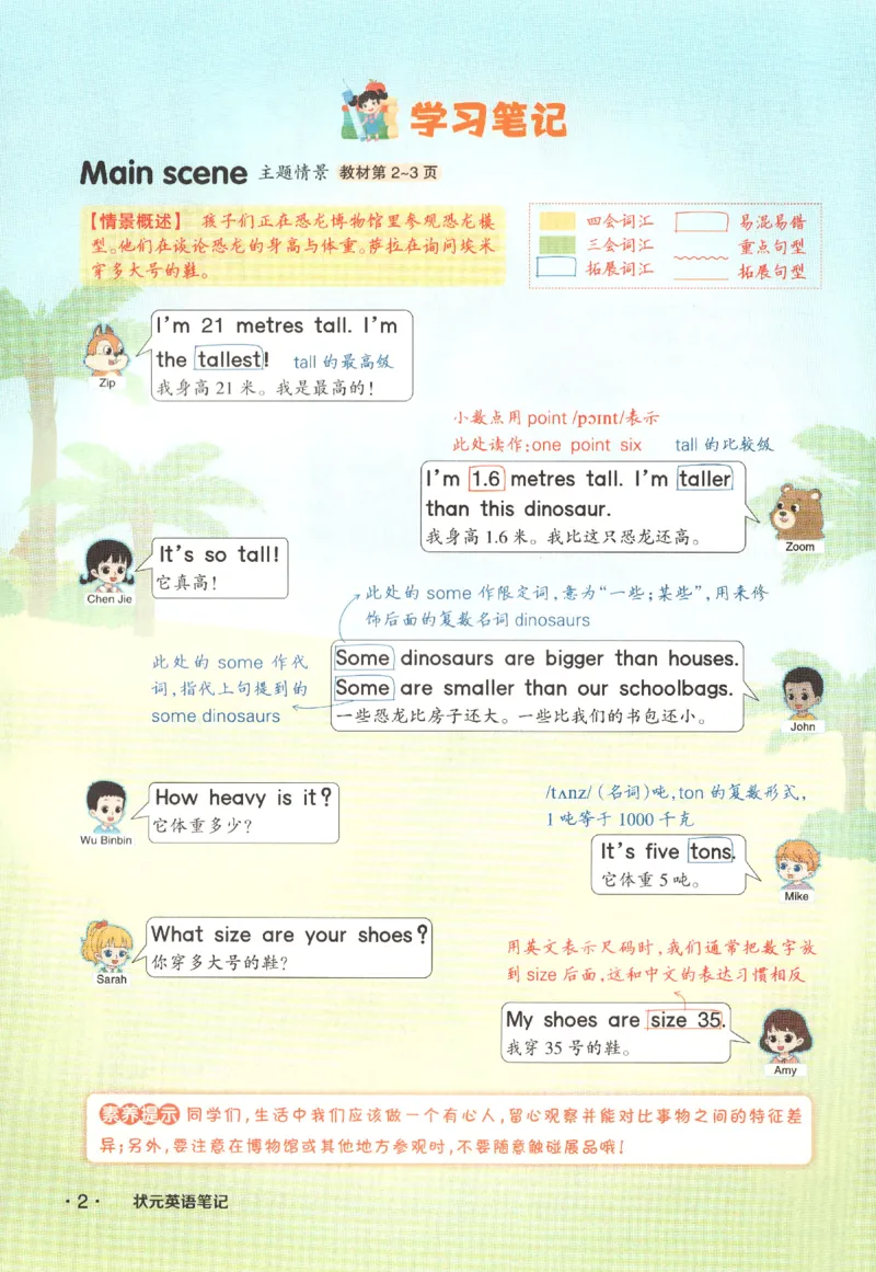 25春《状元英语笔记》人教英语PEP6下（含晨读晚默）_小学《课堂笔记》数学语文英语1-6年级下册_小学英语《课堂笔记》1-6年级下册（26春）_小学英语《课堂笔记》3-6年级下册（26春）