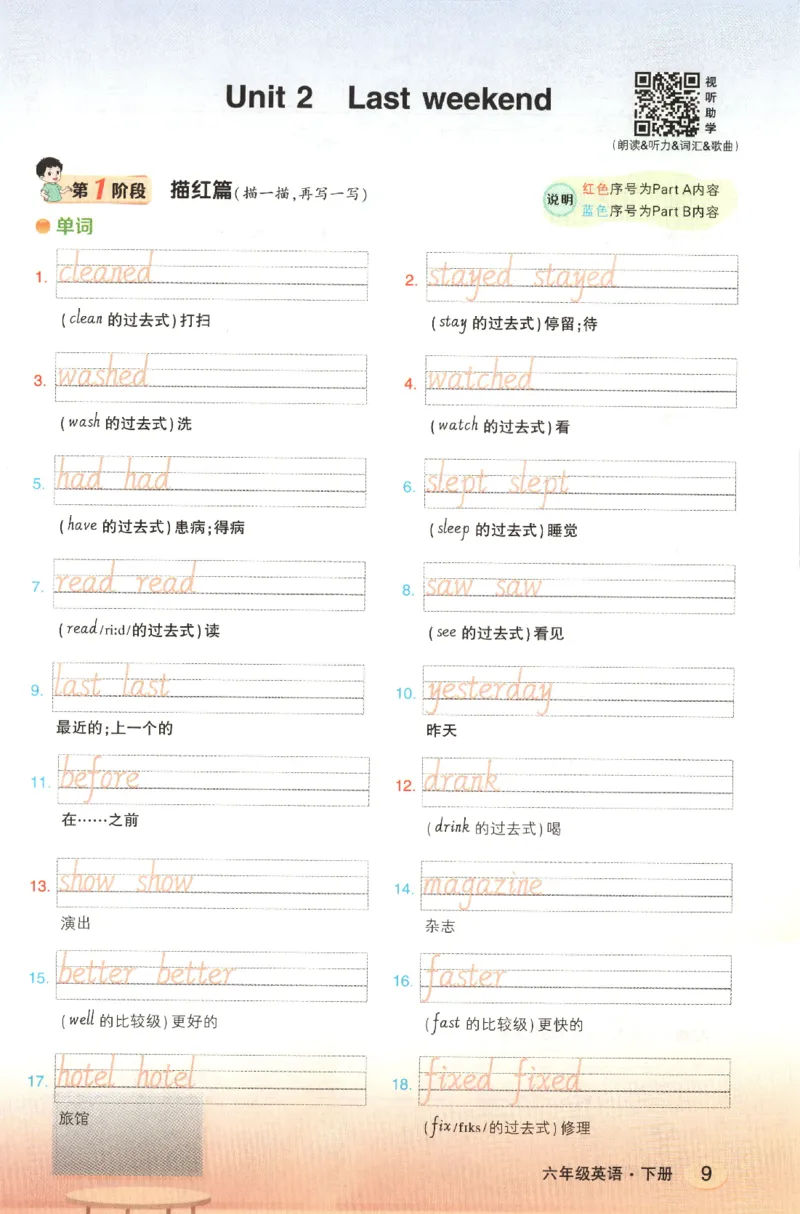 25春《状元英语笔记》人教英语PEP6下（含晨读晚默）_小学《课堂笔记》数学语文英语1-6年级下册_小学英语《课堂笔记》1-6年级下册（26春）_小学英语《课堂笔记》3-6年级下册（26春）