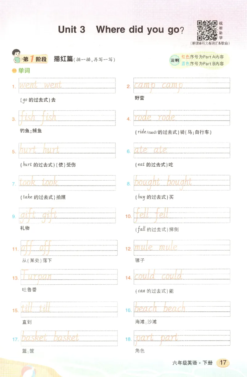 25春《状元英语笔记》人教英语PEP6下（含晨读晚默）_小学《课堂笔记》数学语文英语1-6年级下册_小学英语《课堂笔记》1-6年级下册（26春）_小学英语《课堂笔记》3-6年级下册（26春）