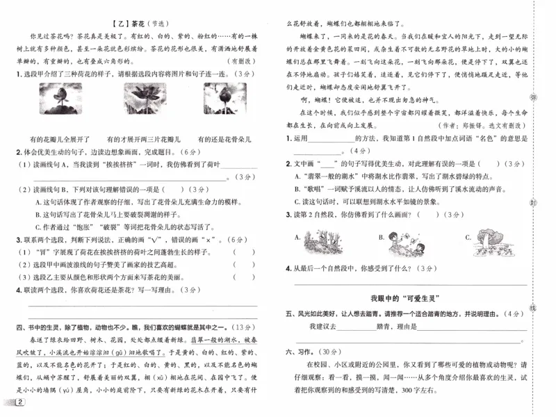 26春《典中点-试卷》人教语文3下(1)_2026春小学教辅大合集_6-26春《典中点》系列_26春《典中点》语文人教版（完整版）_26春三年级下册语文《典中点》