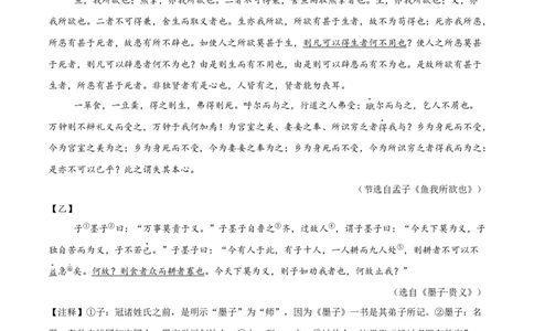 专题23：九下文言文+文言文对比阅读精练(练习）原卷版_中考复习资料_语数英物化_1语文中考复习_2026年中考复习（更新中）_备战2026年中考语文一轮复习之古诗文专题（全国通用）