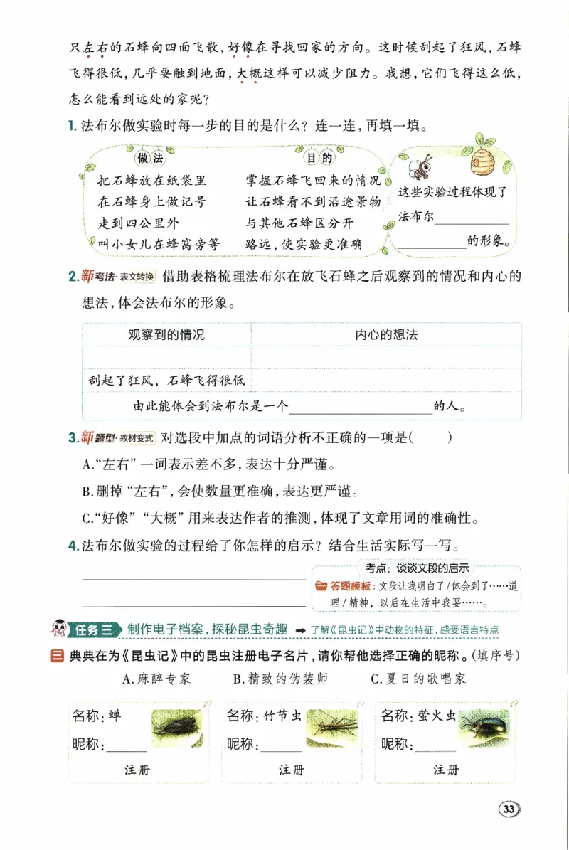 26春《典中点》人教语文3下(1)_2026春小学教辅大合集_6-26春《典中点》系列_26春《典中点》语文人教版（完整版）_26春三年级下册语文《典中点》