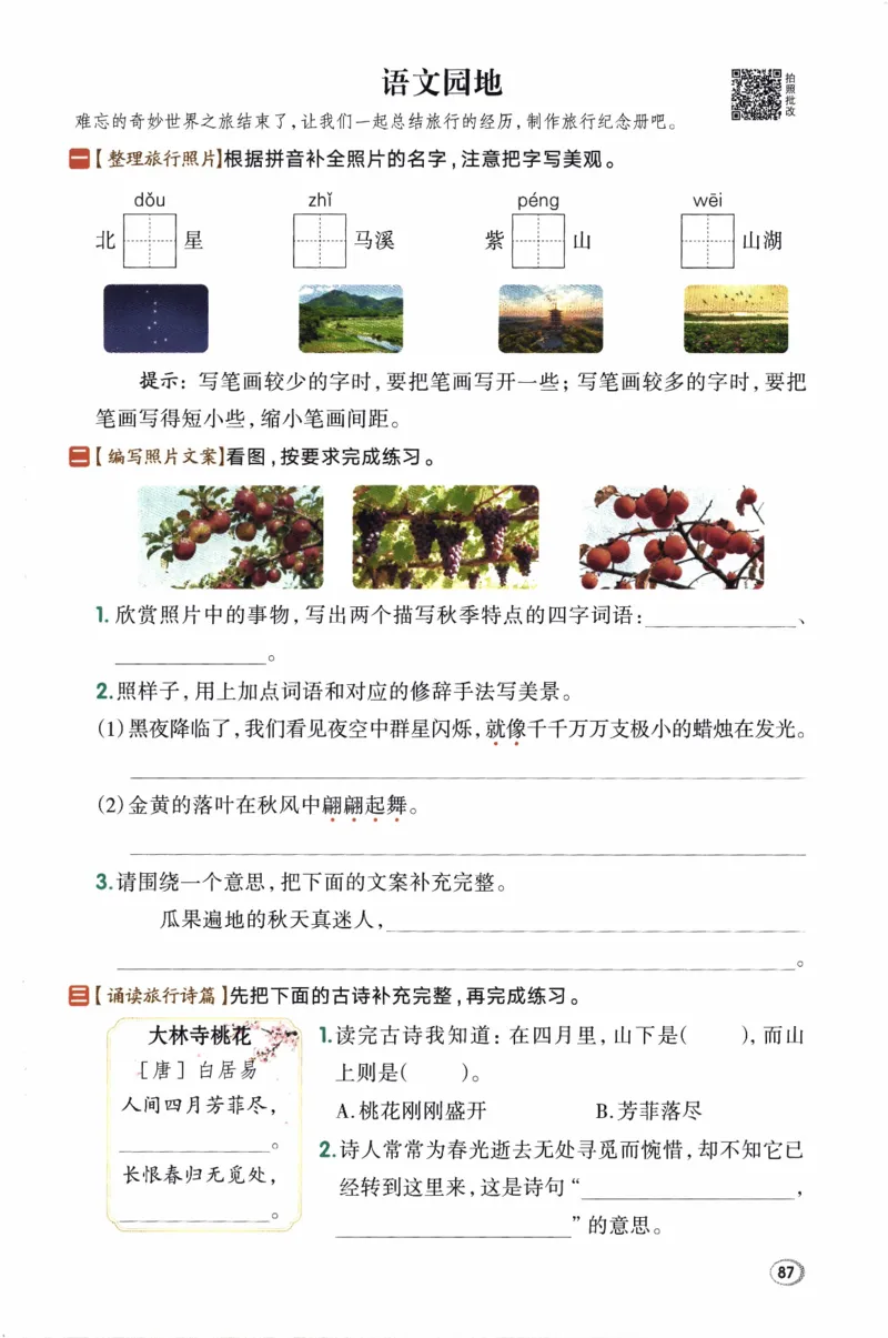 26春《典中点》人教语文3下(1)_2026春小学教辅大合集_6-26春《典中点》系列_26春《典中点》语文人教版（完整版）_26春三年级下册语文《典中点》