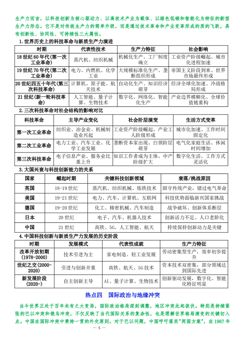 _2025年中考历史热点专题复习_中考历史资料合集_2025中考历史热点专题复习（可下载打印）