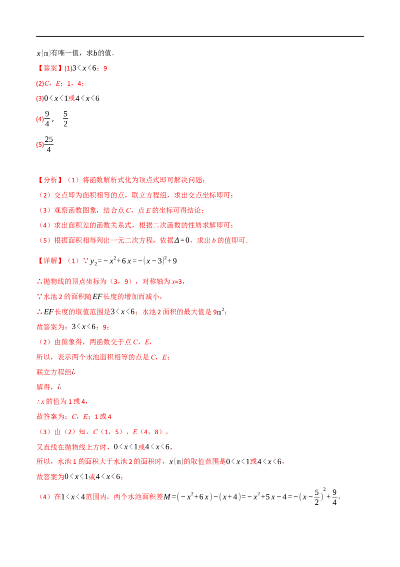 专题13二次函数的应用（10个高频考点）（举一反三）（全国通用）（解析版）_中考复习资料_语数英物化_2数学中考复习_2023年中考复习资料_专项复习