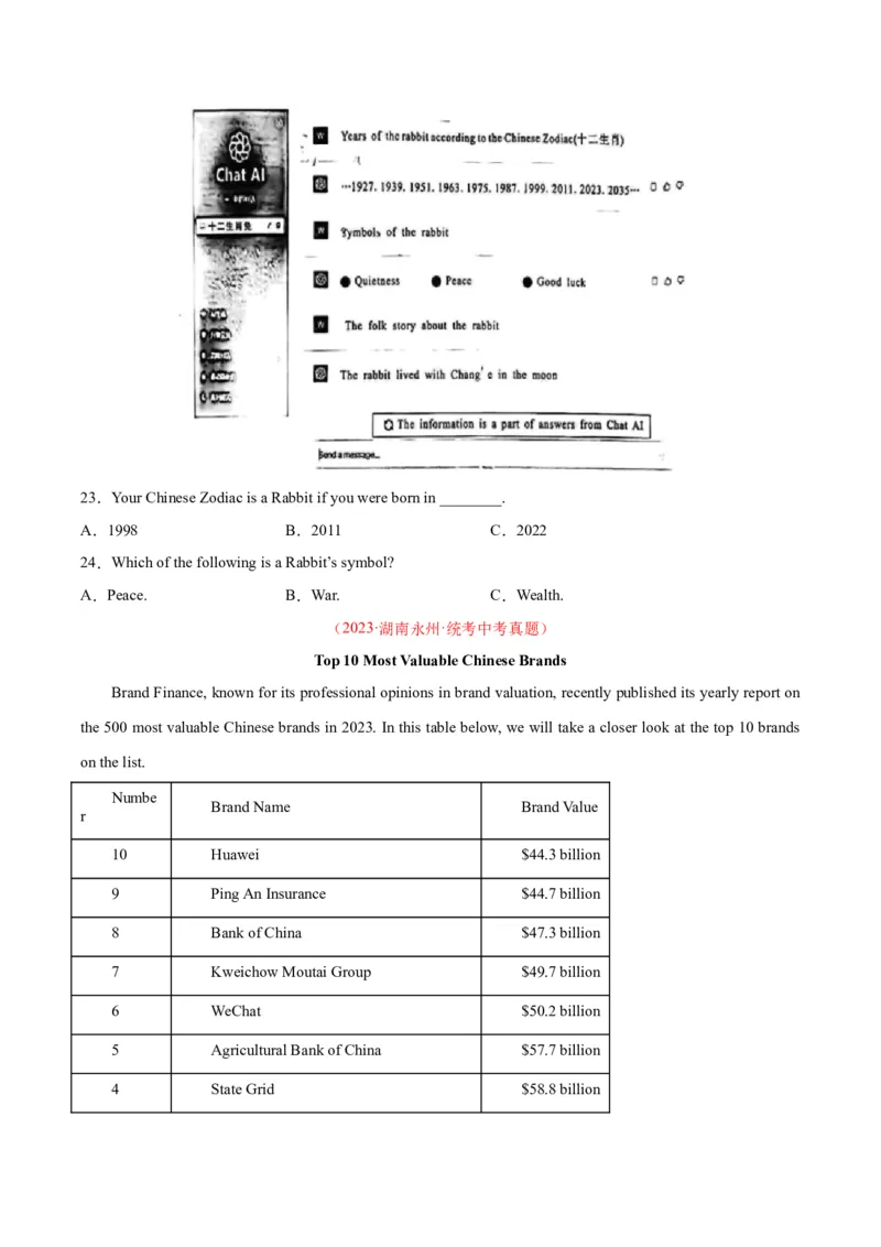 专题18阅读理解考点1应用文（全国通用）（原卷版）_中考复习资料_语数英物化_3英语中考复习_2026年中考复习（更新中）