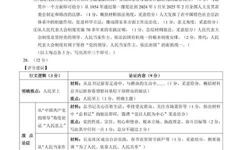 高一政治参考答案_2025年05月试卷_0519浙江省9+1高中联盟2024-2025学年高一下学期4月期中考试_浙江省9+1联盟2024-2025学年高一下学期4月期中考试思想政治试题（PDF版含解析）