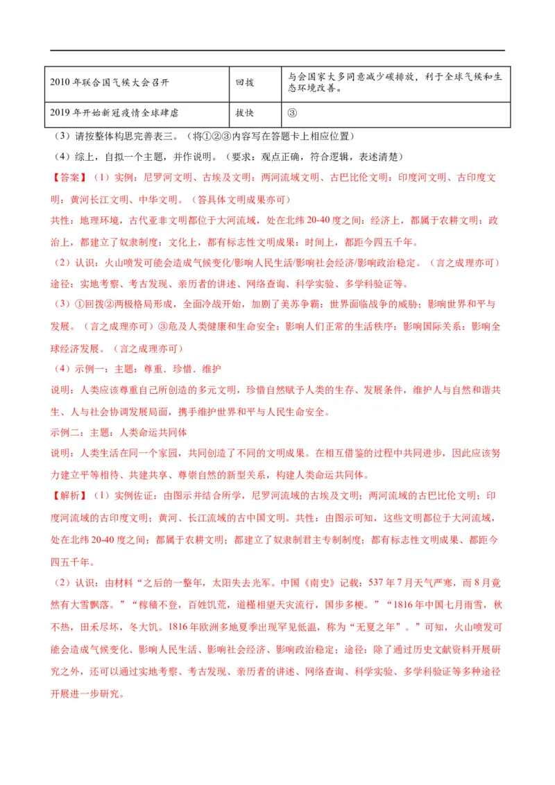 （练习）专题27二战后的世界变化（解析版）_中考历史资料合集_中考历史一轮复习讲义_配套练习（原卷版+解析版）_教师版（含答案解析）