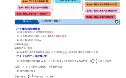 专题06相似三角形十三大考点+知识串讲-2026年中考数学总复习重难考点强化训练（全国通用）(原卷版）_中考复习资料_语数英物化_2数学中考复习_2026年中考复习（更新中）