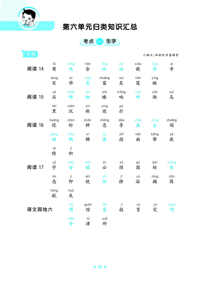 26春53天天练二下人教语文《单元归类知识汇总》_2026春人教语文53单元知识归纳总结