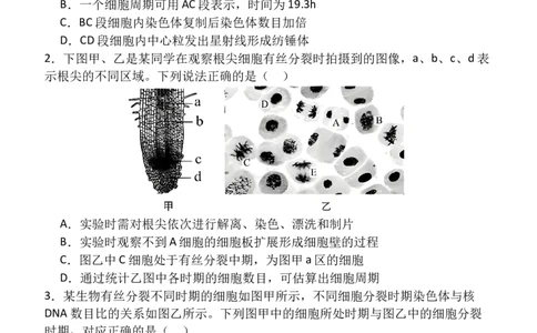 高一（5）部3月考生物试卷_2025年03月试卷_0312甘肃省张掖市民乐县第一中学2024-2025学年高一下学期3月月考_甘肃省张掖市民乐县第一中学2024-2025学年高一下学期3月月考生物试卷