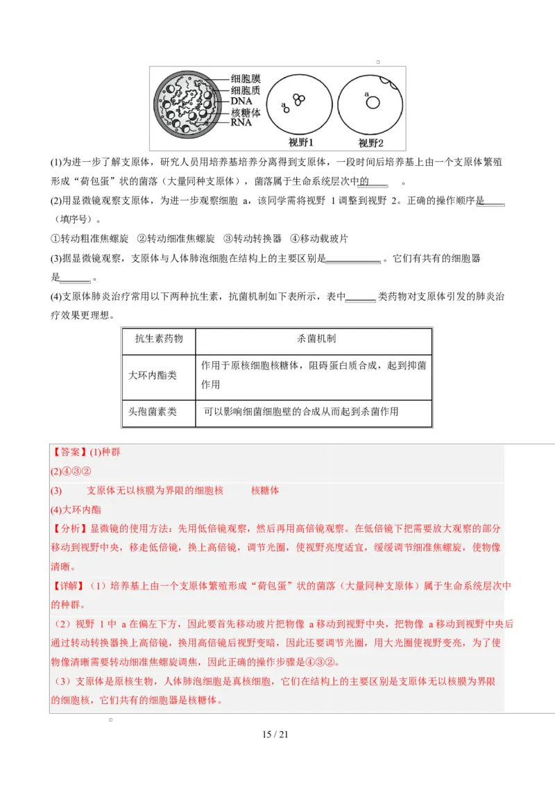高一生物第一次月考卷（全解全析）（北京专用）_2025年10月高一试卷_2510032025-2026学年高一生物上学期第一次月考_2025-2026学年高一生物上学期第一次月考（北京专用）Word版含解析