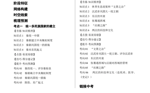 （讲义）专题02秦汉时期：统一多民族国家的建立和巩固修改版（原卷版）_8历史中考复习_2024年中考复习资料_一轮复习资料_配套讲义（原卷版+解析版）