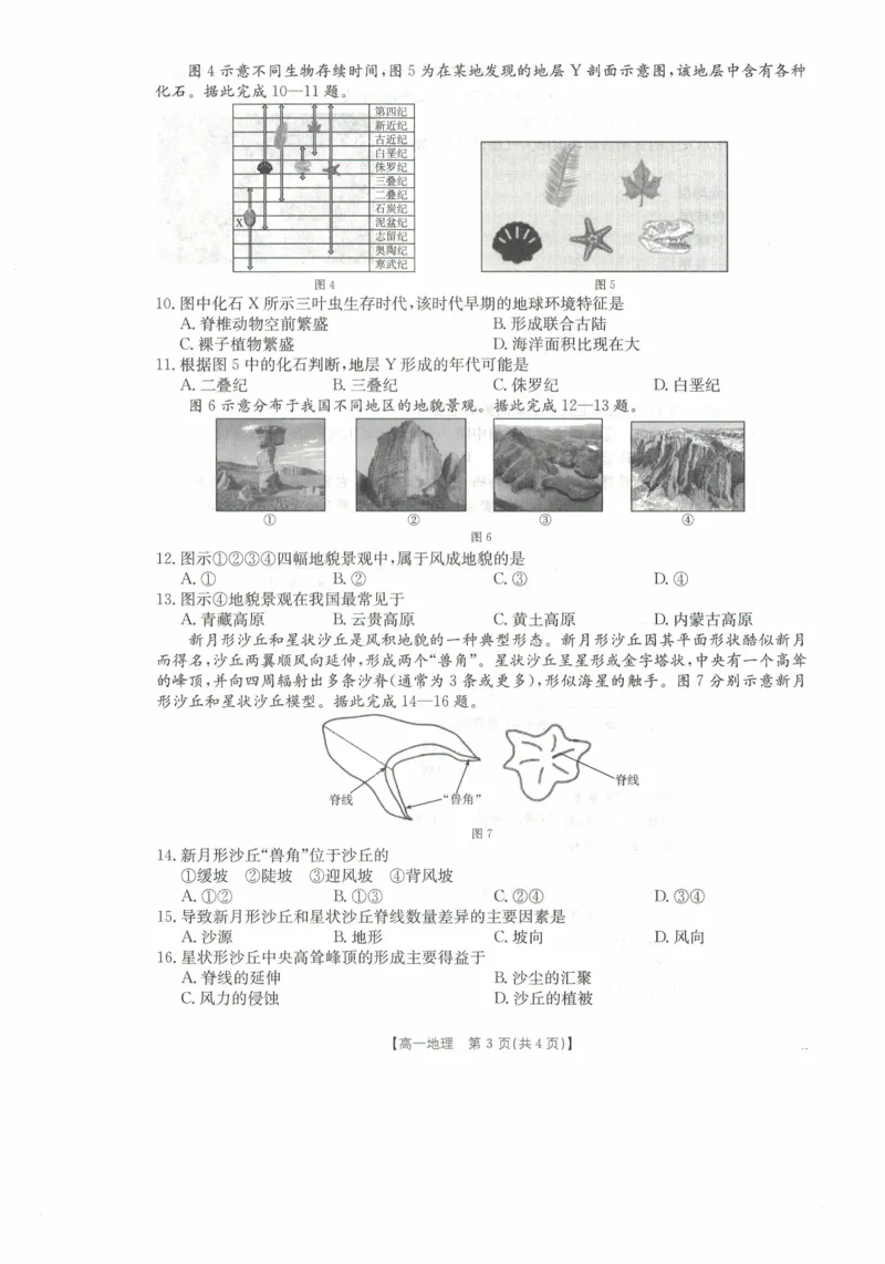 高一地理试卷_2025年11月高一试卷_251118金太阳&middot;广西省2025&mdash;2026学年上学期高一期中考试（26-125A）（全）