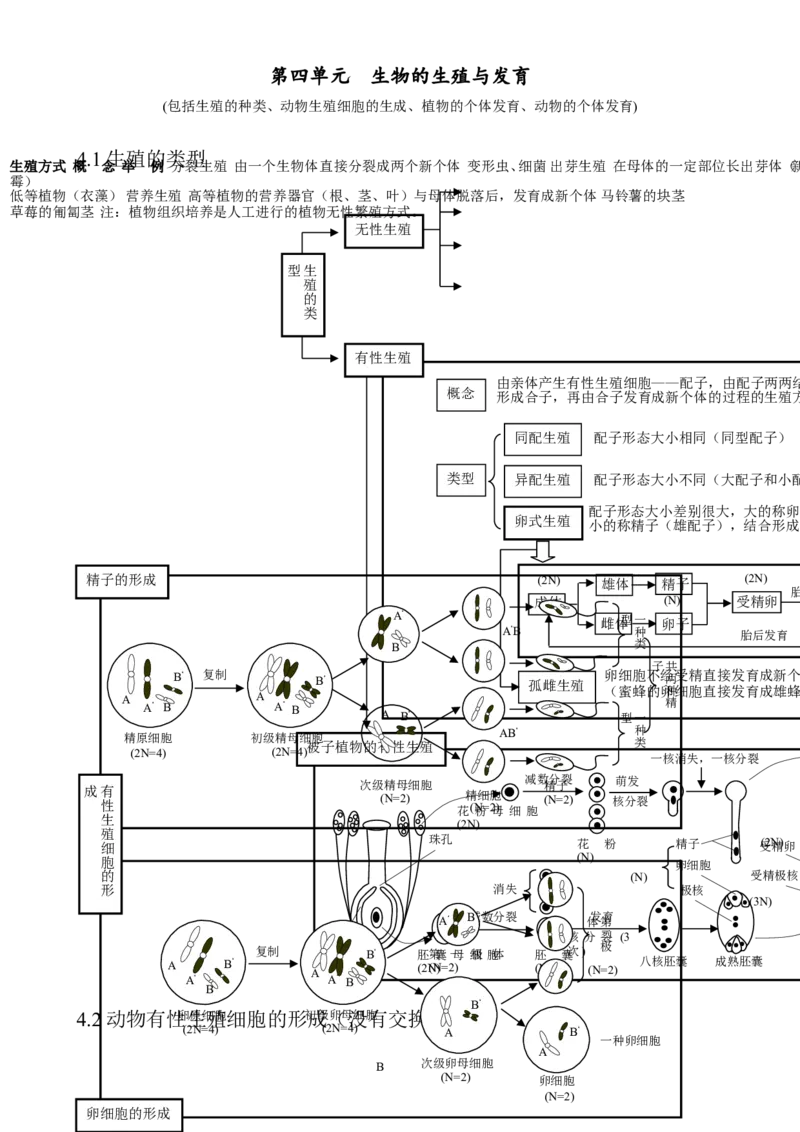（超详）高中生物知识点归纳汇总_通用版（老高考）复习资料_2023年复习资料_专项复习