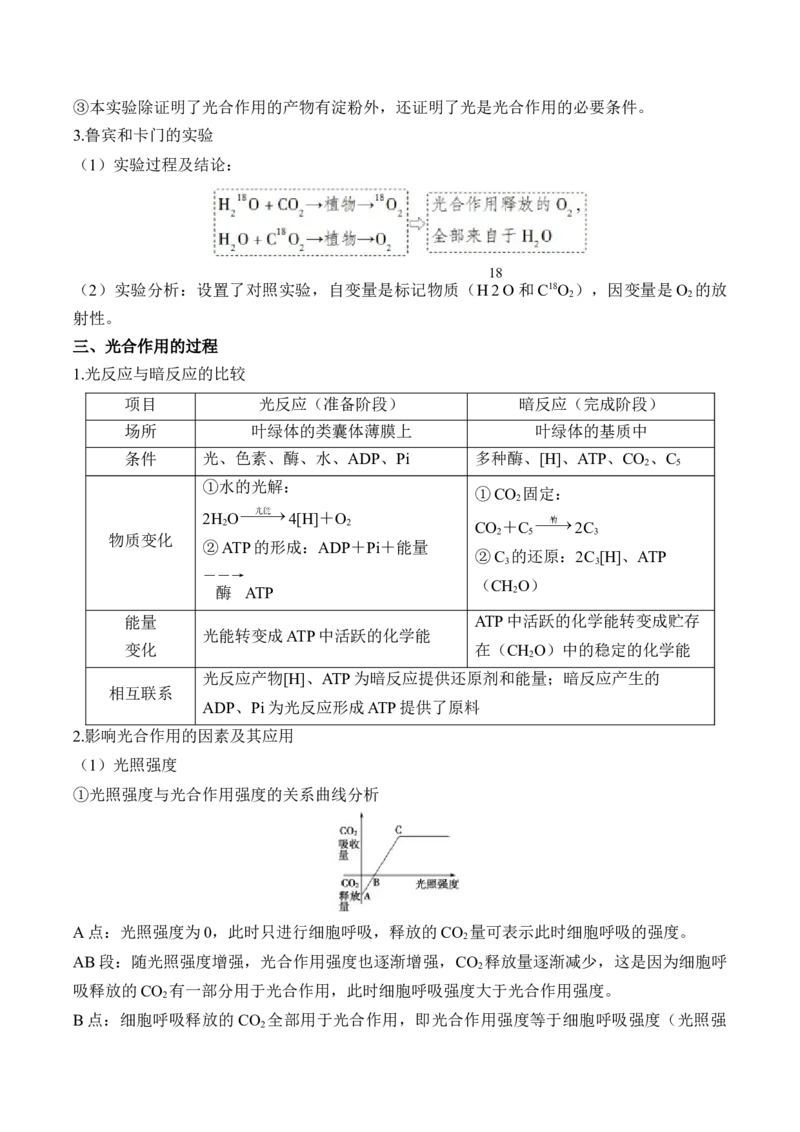 （6）光合作用&mdash;&mdash;2025届高考生物二轮复习易错重难提升（含解析）_2025年新高考资料_二轮复习_2025届高考生物二轮复习易错重难提升（含解析）