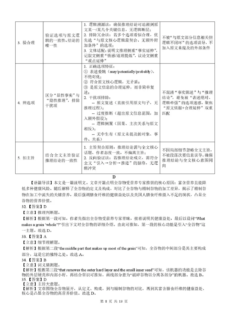 高一英语答案(1)_2026年02月高一试卷_260201辽宁省县级重点高中协作体2025-2026学年高一上学期期末考试