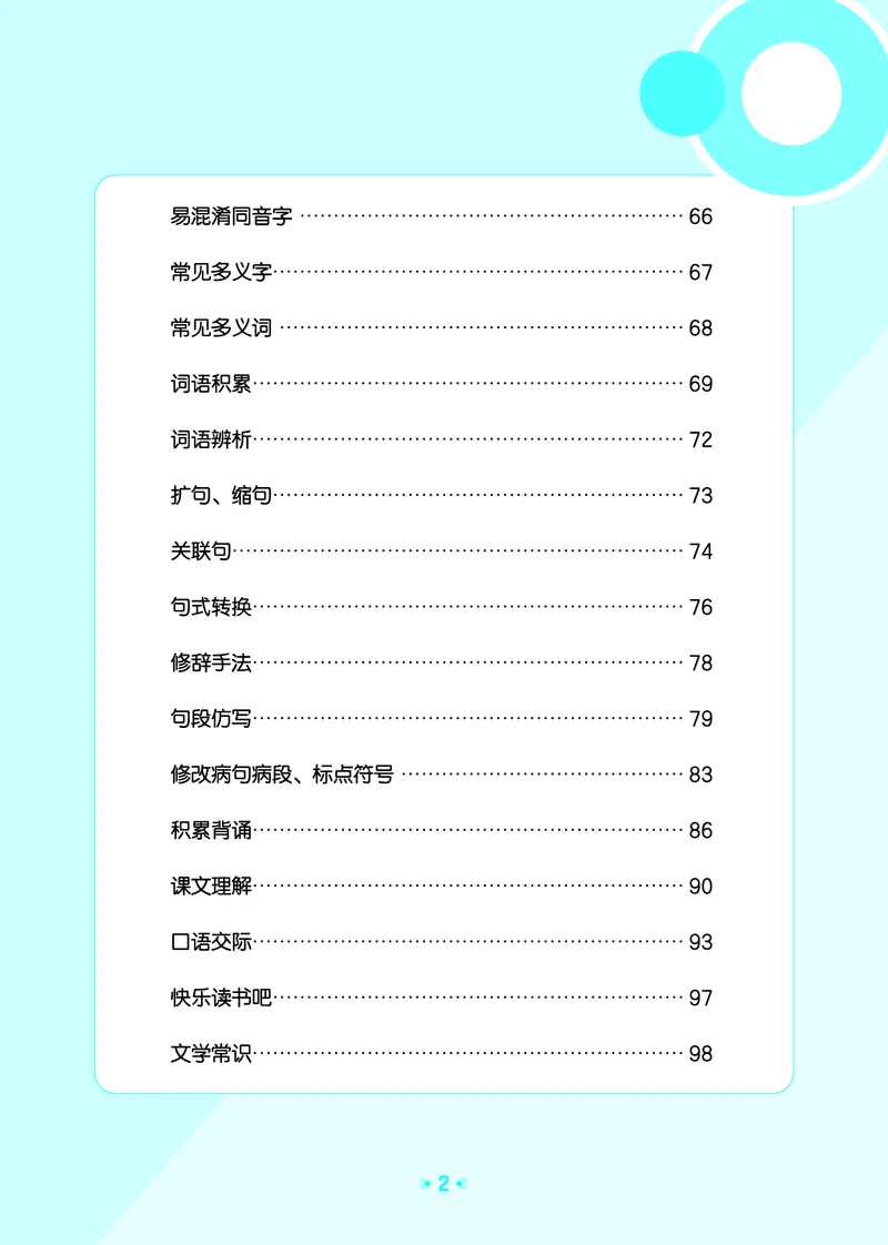 26春53天天练四下人教语文《单元归类知识汇总》_2026春人教语文53单元知识归纳总结