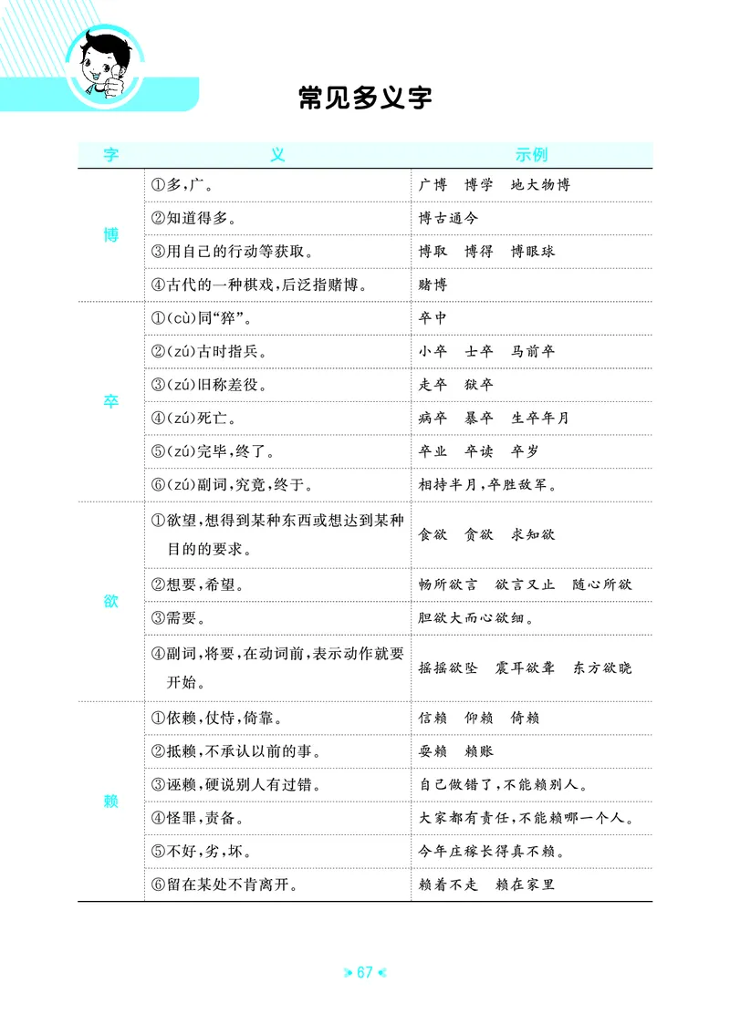 26春53天天练四下人教语文《单元归类知识汇总》_2026春人教语文53单元知识归纳总结