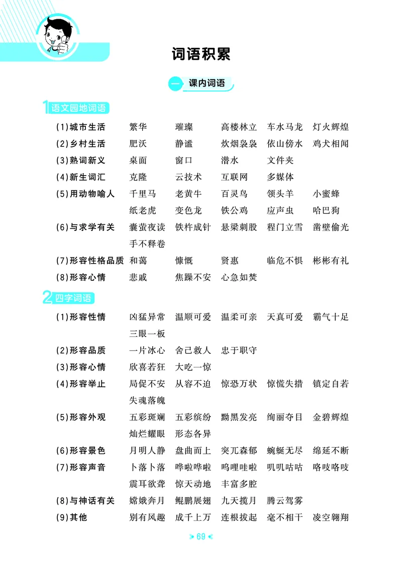 26春53天天练四下人教语文《单元归类知识汇总》_2026春人教语文53单元知识归纳总结