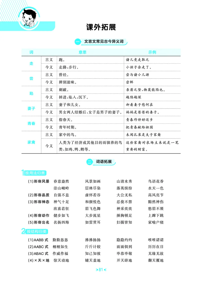 26春53天天练五下人教语文《单元归类知识汇总》_2026春人教语文53单元知识归纳总结