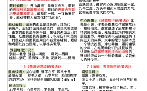 26春六年级下册语文课课贴_2026春人教语文《一课一贴》彩色版
