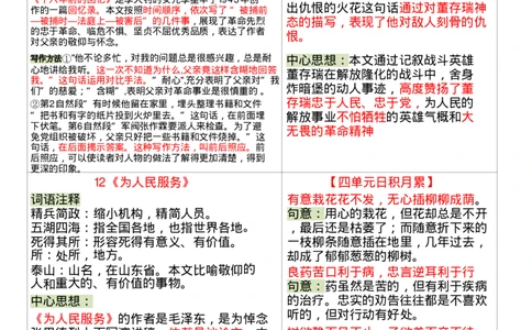 26春六年级下册语文课课贴_2026春人教语文《一课一贴》彩色版