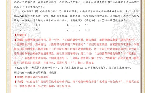 初中标点符号第03组：引号、书名号（答案版）_中考复习资料_语数英物化_1语文中考复习_2026年中考复习（更新中）_2026年中考语文一轮复习讲练测（全国通用）