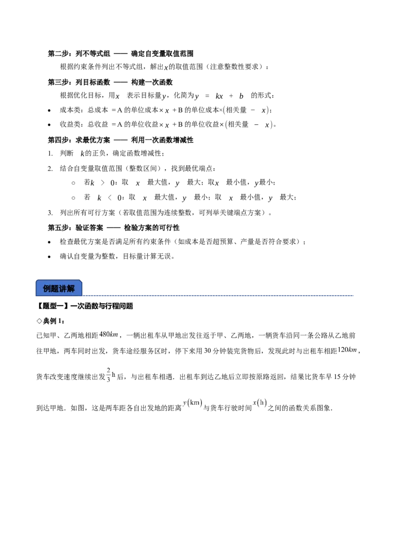 名师导航2026年中考数学一轮复习专题3.4一次函数的图象及应用（全国通用版）（原卷版）_中考复习资料_语数英物化_2数学中考复习_2026年中考复习（更新中）
