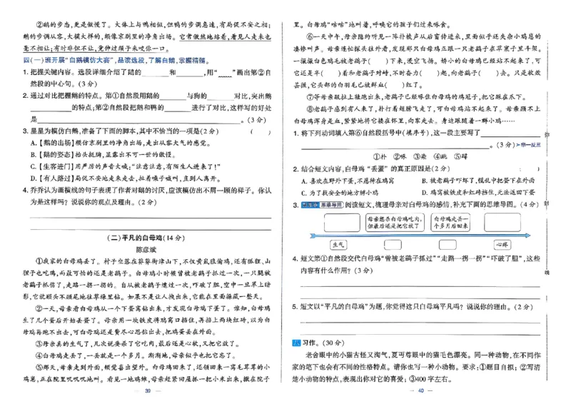 26春四年级下册语文《学霸提优大试卷》_2026春语文学霸提优大试卷