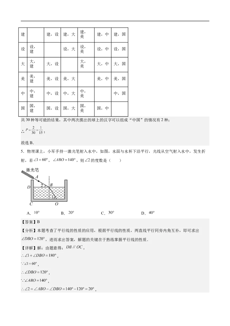 数学（广东深圳卷）（全解全析）_中考复习资料_语数英物化_2数学中考复习_赠送：2025中考模拟题_2025年数学押题预测_数学01（广东深圳卷）-2025年中考押题预测卷