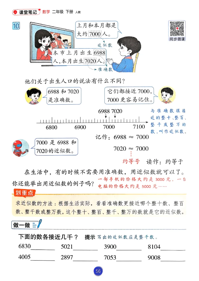26春人教版二年级下册数学课堂笔记_2026春小学教辅大合集_3-26春《课堂笔记》系列_26春数学《课堂笔记》