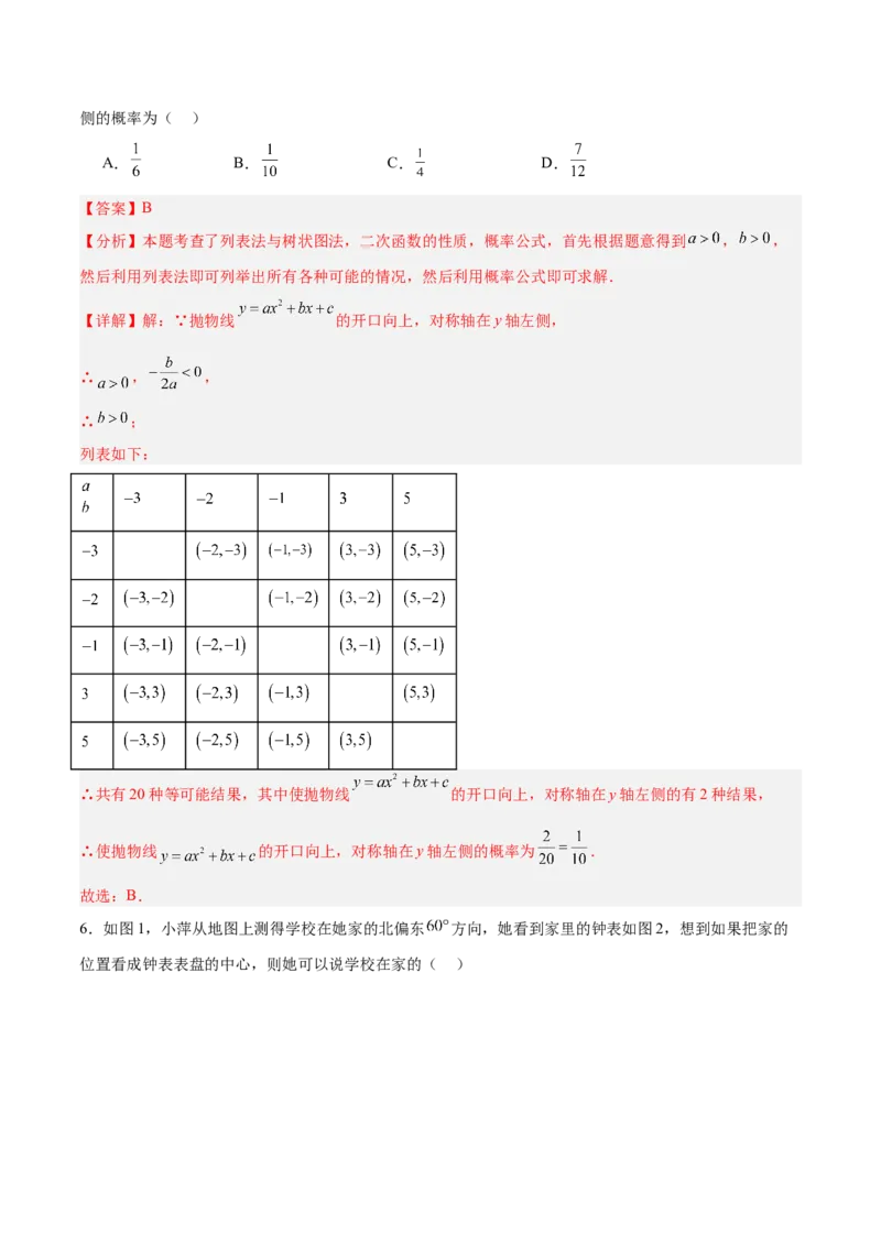 数学（广西卷）（全解全析）_中考复习资料_语数英物化_2数学中考复习_赠送：2025中考模拟题_2025年数学押题预测_数学（广西卷）-2025年中考押题预测卷