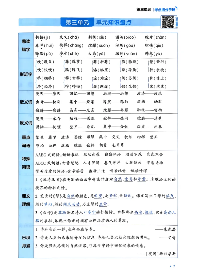 26春四年级下册四星学霸-语文-考点提分手册_2026春小学教辅大合集_9-26春《经纶学霸》系列_26春《四星学霸》系列_26春《四星学霸》语文1-6年级下册_4下语文人教26春四星学霸提高班
