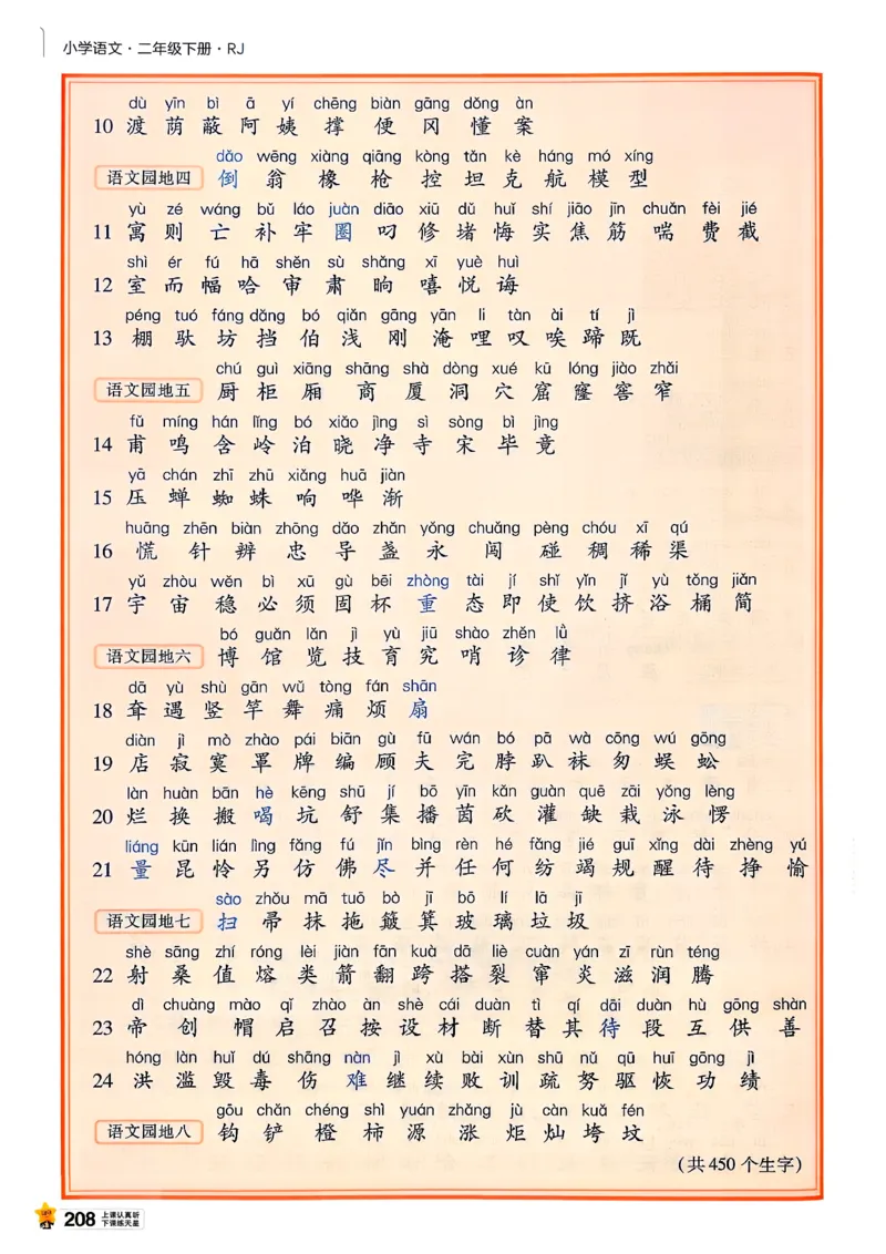 2年级语文下册《教材帮》26春_2026春小学教辅大合集_5-26春《天星教育》系列_26春完整版《教材帮》语文1-6下_26春二下人教版语文《教材帮》