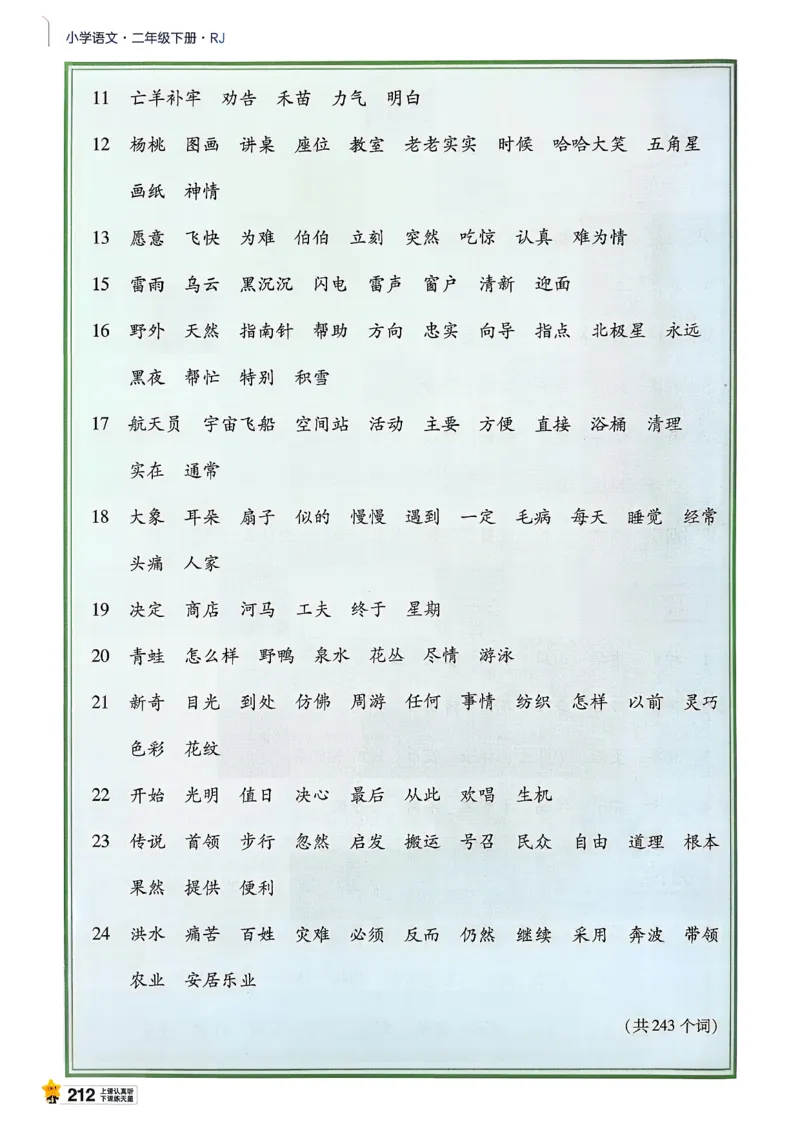 2年级语文下册《教材帮》26春_2026春小学教辅大合集_5-26春《天星教育》系列_26春完整版《教材帮》语文1-6下_26春二下人教版语文《教材帮》