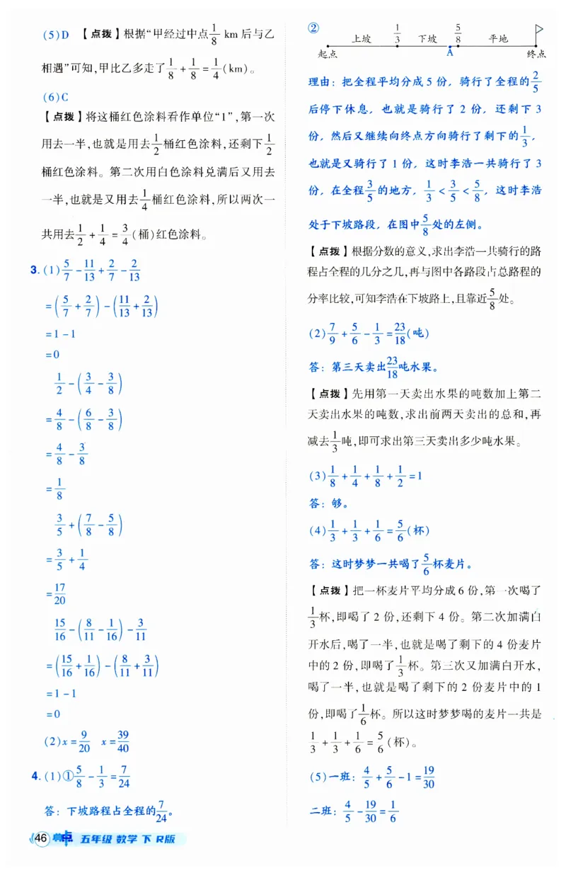 《典中点》（5下）答案_2026春小学教辅大合集_6-26春《典中点》系列_26春《典中点》数学人教版（完整版）_数学《典中点》人教版25春_25春典中点五年级数学下练习册+试卷+夹册
