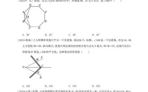 备考2026中考数学真题2025分类精编精练10三角形（含解析）_中考复习资料_语数英物化_2数学中考复习_2026年中考复习（更新中）_备考2026中考数学真题2025分类精编精练