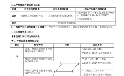 名师导航2026年中考数学一轮复习专题5.2平行四边形的性质与判定（全国通用版）（原卷版）_中考复习资料_语数英物化_2数学中考复习_2026年中考复习（更新中）