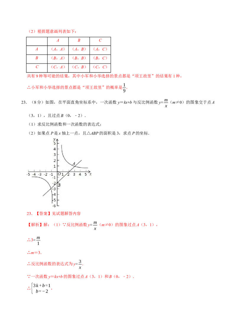 数学（江苏南京卷01）（全解全析）_中考复习资料_语数英物化_2数学中考复习_赠送：2025中考模拟题_2025年数学三模_数学（江苏南京卷01）-2025年中考第三次模拟考试