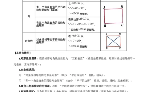名师导航2026年中考数学一轮复习专题5.3矩形的性质与判定（全国通用版）（解析版）_中考复习资料_语数英物化_2数学中考复习_2026年中考复习（更新中）
