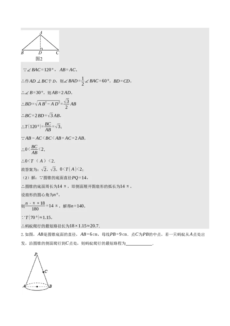 名师导航2026年中考数学一轮复习专题6.6圆的相关计算（全国通用版）（解析版）_中考复习资料_语数英物化_2数学中考复习_2026年中考复习（更新中）