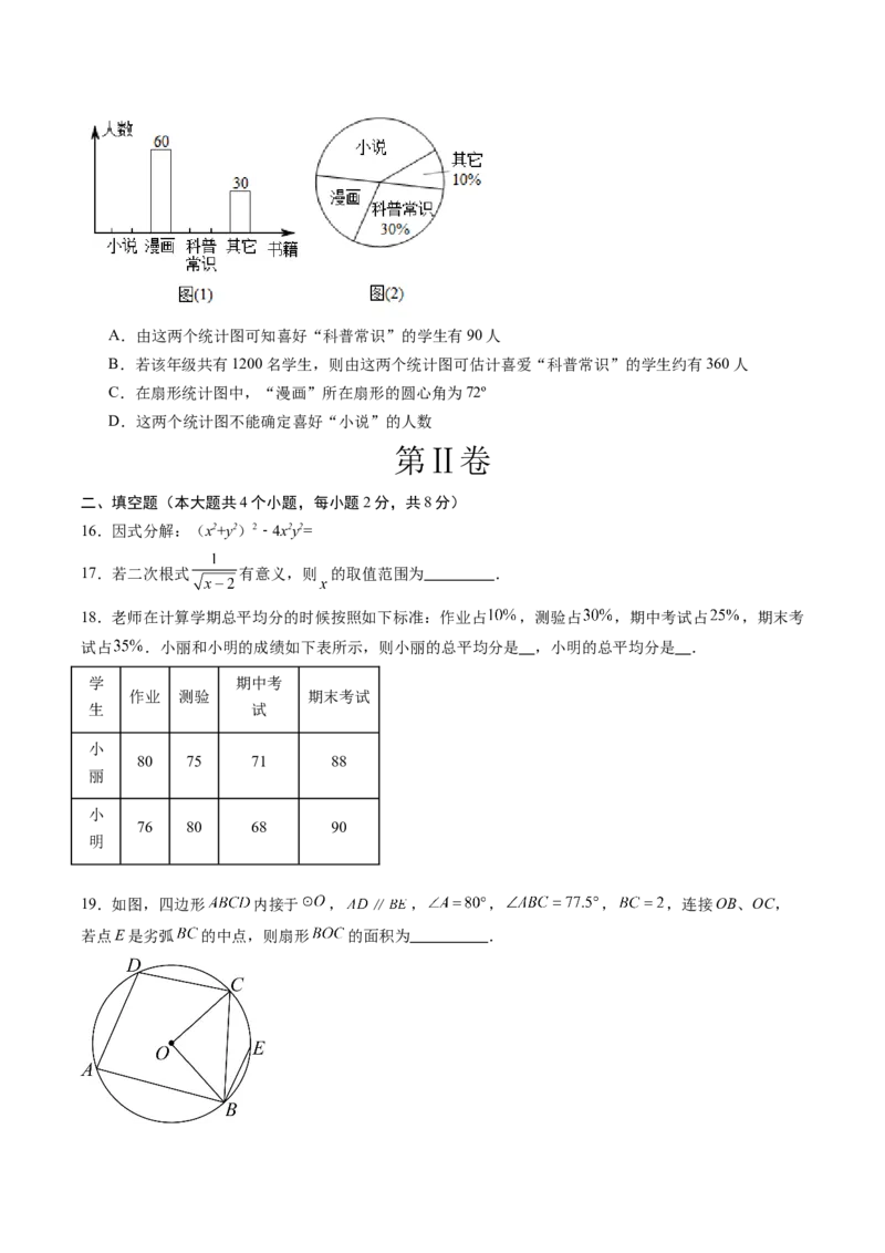 数学（云南卷）（考试版）_中考复习资料_语数英物化_2数学中考复习_赠送：2025中考模拟题_2025年数学二模_数学（云南卷）-2025年中考第二次全真模拟题
