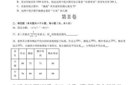 数学（云南卷）（考试版）_中考复习资料_语数英物化_2数学中考复习_赠送：2025中考模拟题_2025年数学二模_数学（云南卷）-2025年中考第二次全真模拟题