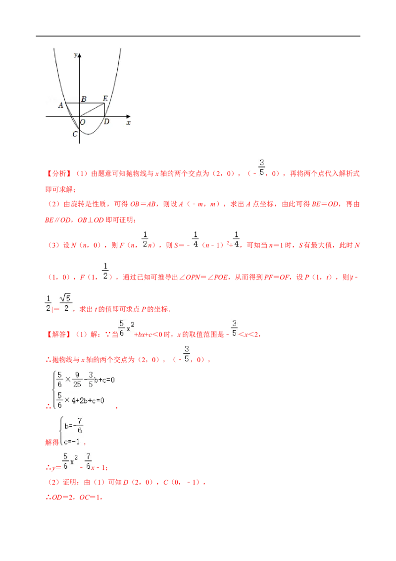 专题8二次函数与矩形存在性问题-挑战2022年中考数学压轴题之学霸秘笈大揭秘（全国通用）（解析版）_中考复习资料_语数英物化_2数学中考复习_2023年中考复习资料_专项复习