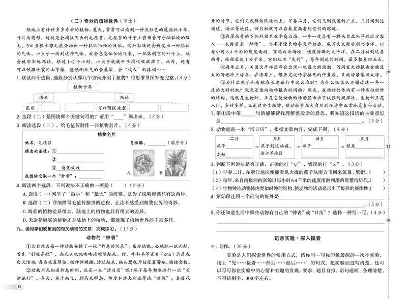 26春典中点三年级语文下（R版）Y专版测试卷_2026春小学教辅大合集_6-26春《典中点》系列_26春《典中点》语文人教版（完整版）_26春三年级下册语文《典中点》