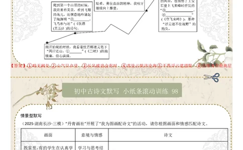 情景型默写（答案版）_中考复习资料_语数英物化_1语文中考复习_2026年中考复习（更新中）_2026年中考语文一轮复习讲练测（全国通用）