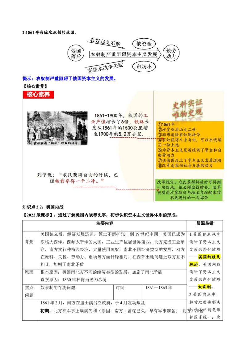 （讲义）专题23殖民地人民的反抗与资本主义制度的扩展（解析版）_中考历史资料合集_中考历史一轮复习讲义_配套讲义（原卷版+解析版）_教师版（含答案解析）